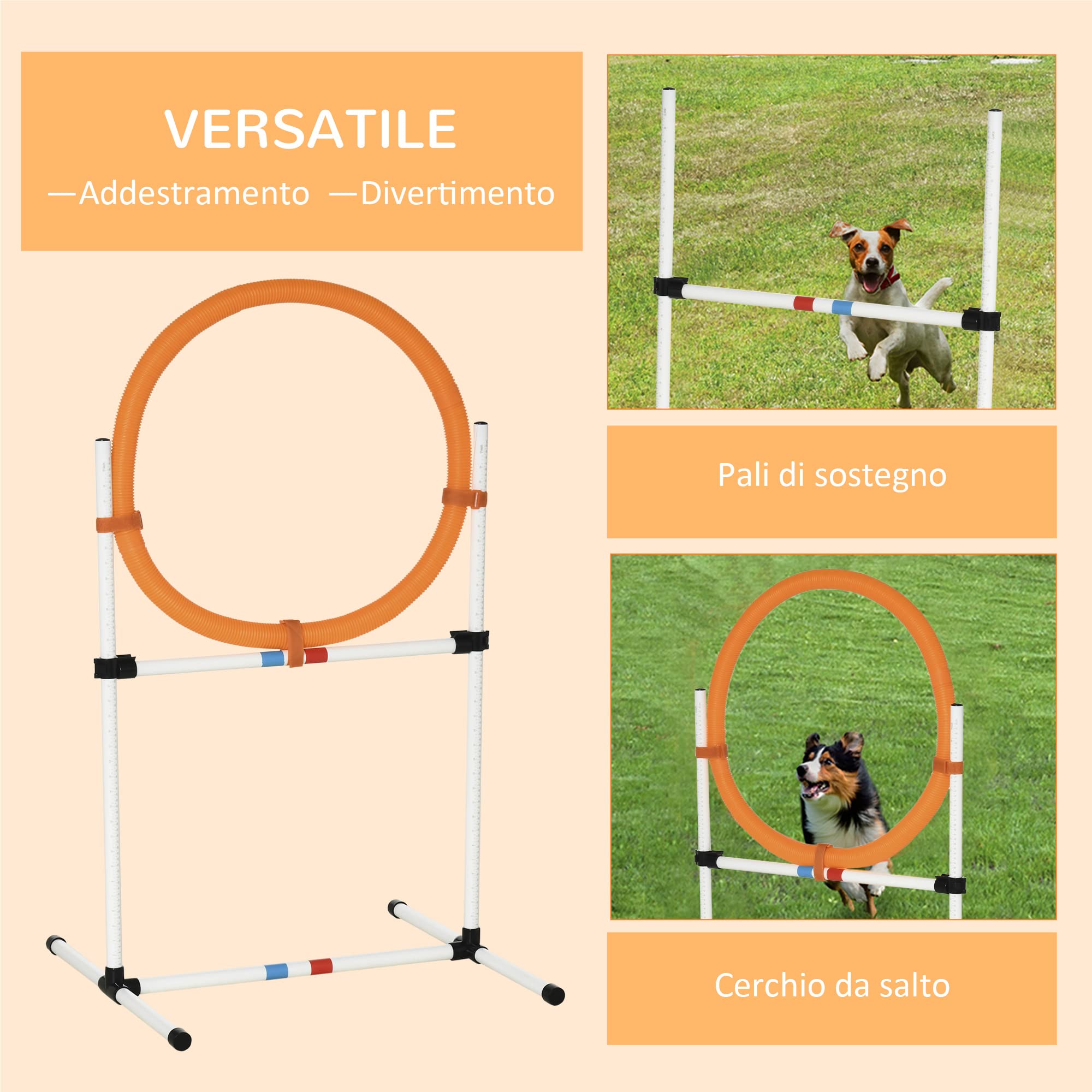 Set di 12 anelli di coordinazione con borsa | Allenamento per