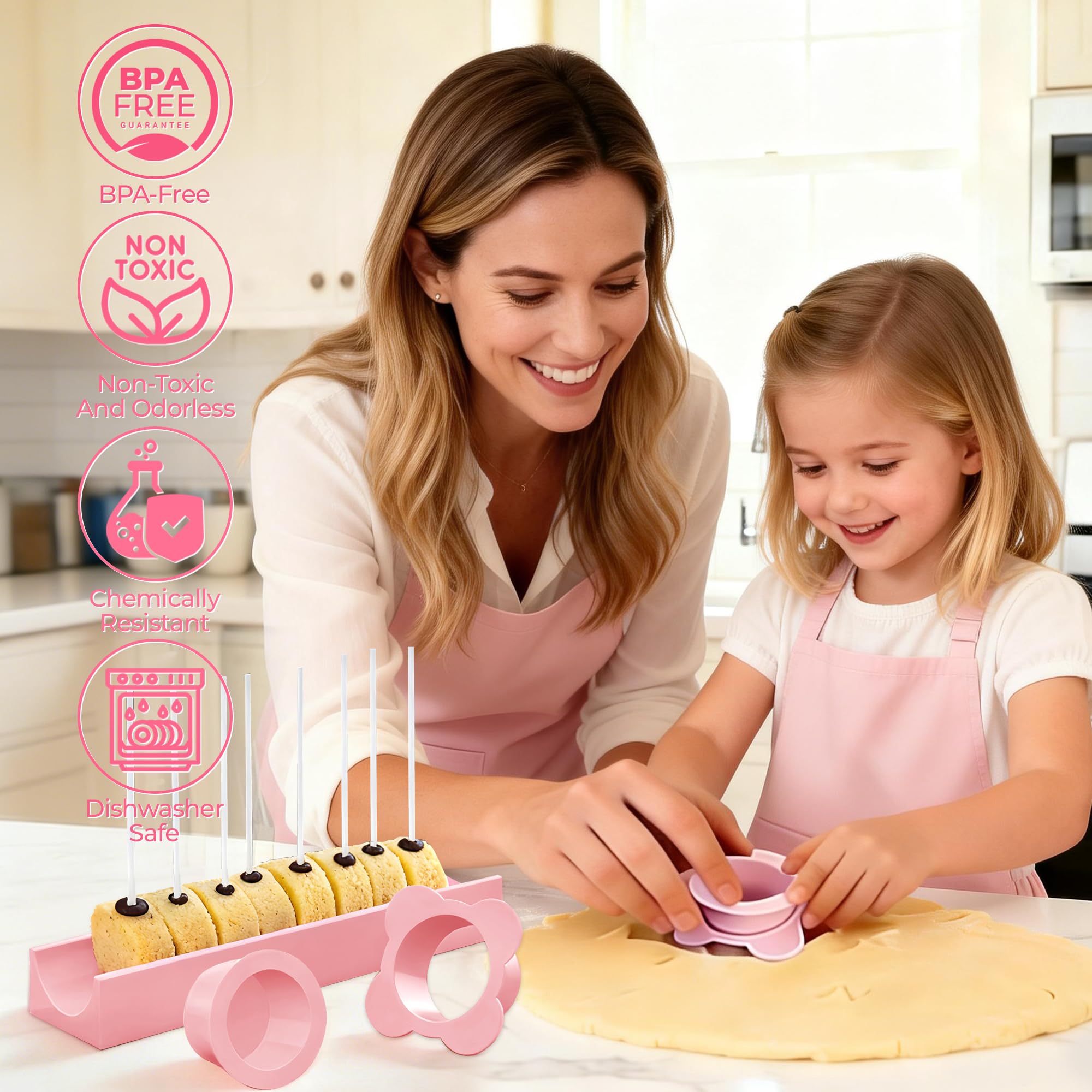 Round Cake Pop Mold Set - 50 Sticks & Bags -3 Round Cake Pop Mold Set - 50 Sticks & Bags -3