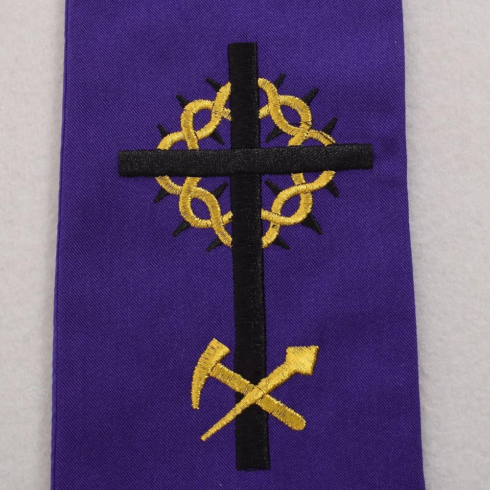 BLESSUME Church Priest Visitation Confessional Stole Communion Pastor Stole Maniple