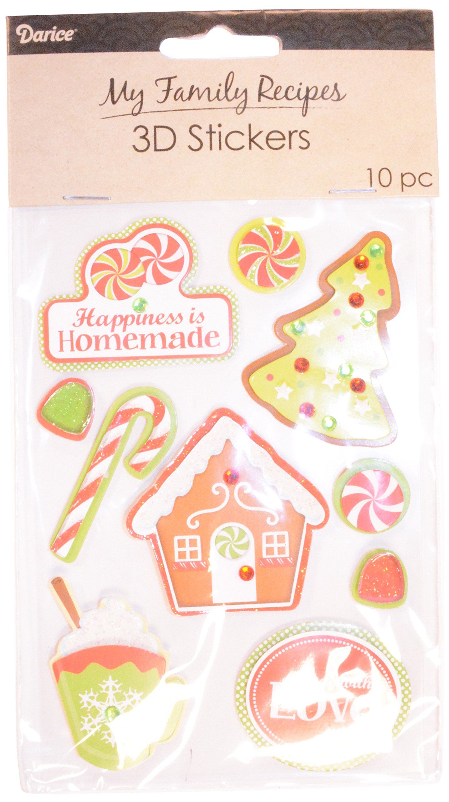 Stickers 3D Noël Darice Matrice 1219-527 scrapbooking