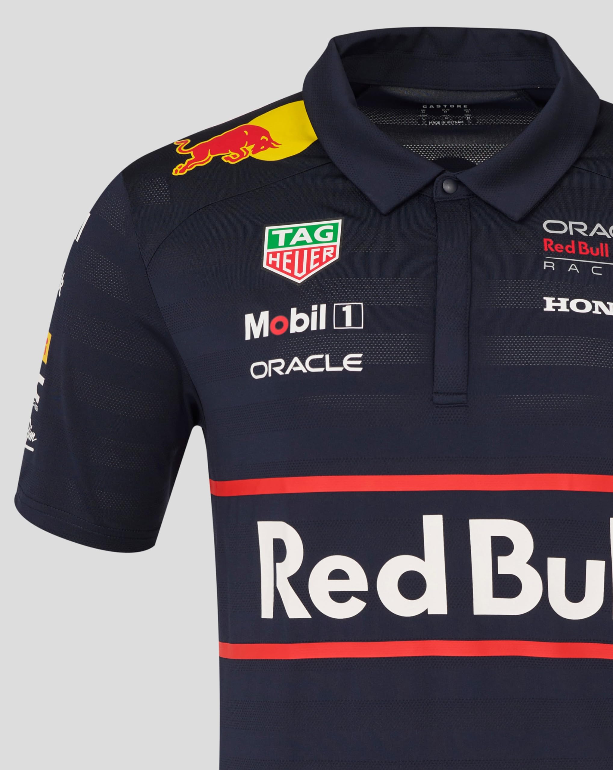 Castore Red Bull Racing F1 Team Men's Polo Shirt - Navy | Official 2025 Formula 1 Team Merchandise | Short Sleeve | Polo Shirt | Pack of 1