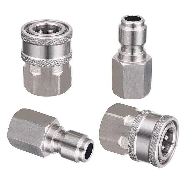 Buy M MINGLE Pressure Washer Adapter, 2 Sets 3/8 Inch Quick Connect