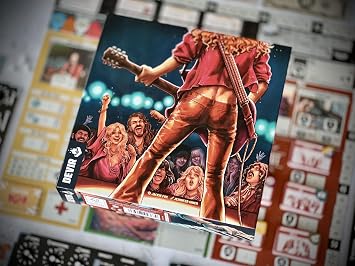 DEVIR - Rock Hard: 1977- Set Collection and Worker Placement Game- Family Game for Adults and Older Teens, For 2 to 5 Players, Ages 14+