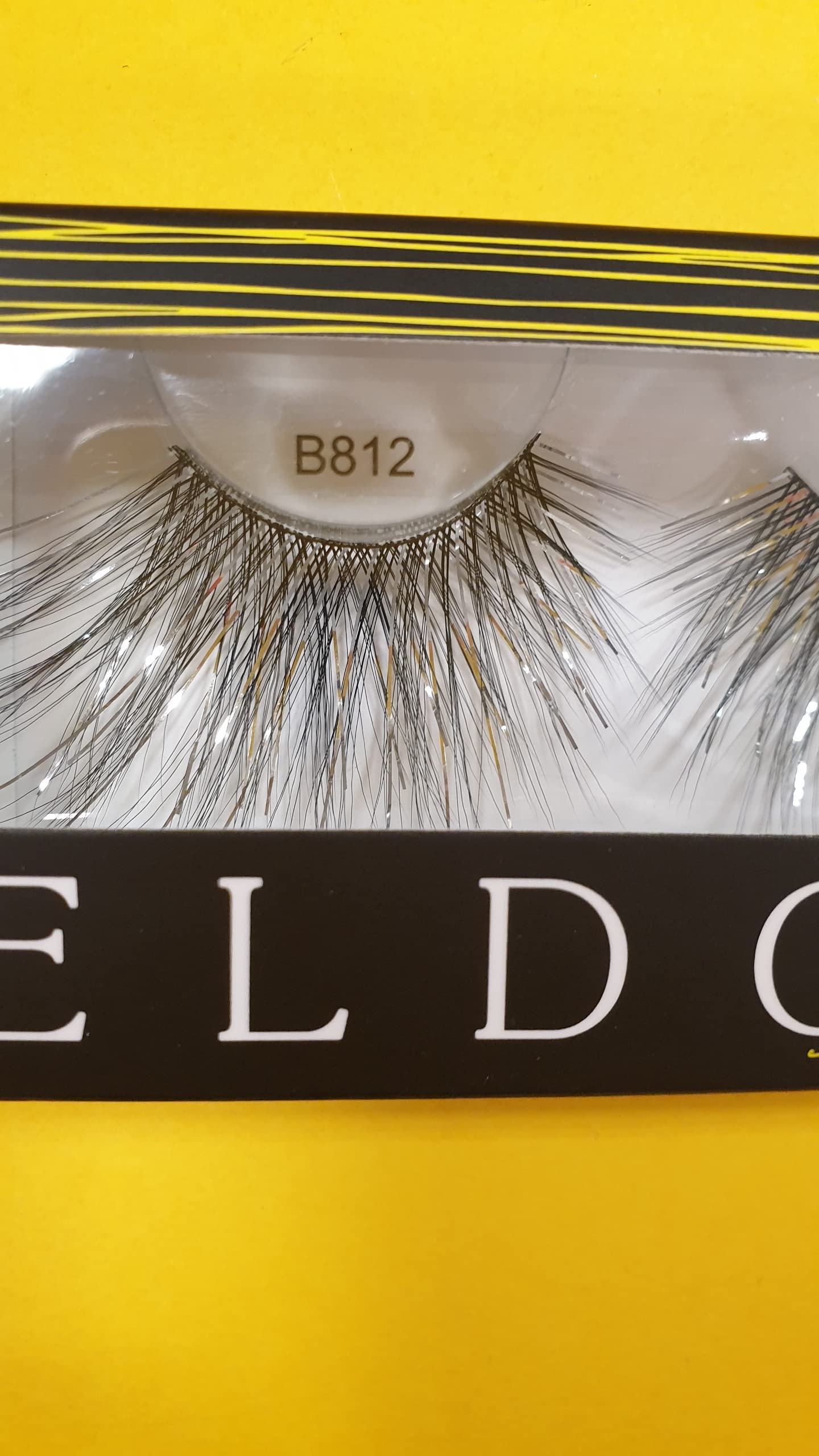 B812 Eldora Real Hairs False Lashes Eyelashes Extra Long NEW B812 Silver