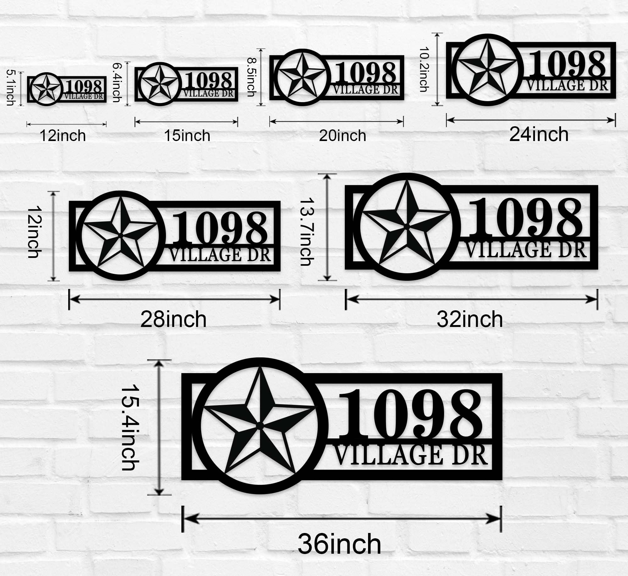 【】House Logo Stand Amazon.com: Texas Star Monogram Address Plaque, Texas Star Street