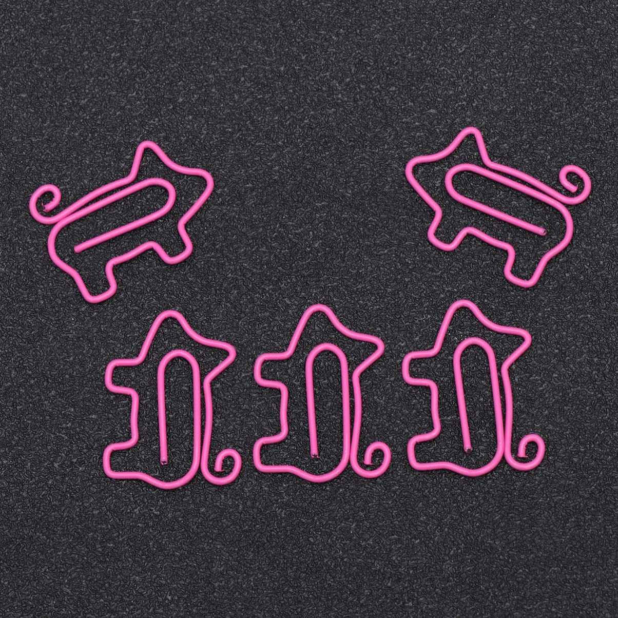 Operitacx 150pcs Cartoon Pig Shaped Paper Clips Metal Clips for School Office Home Use Design Easy to Attach Remove for Organizing Folders and Documents