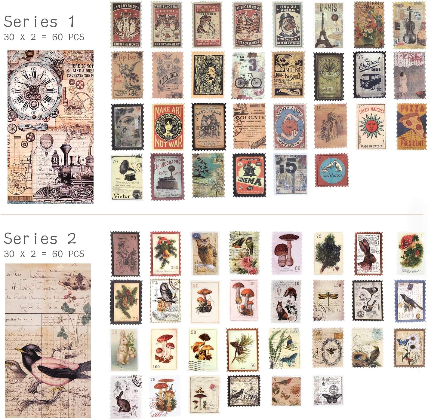 Mayplous Vintage Washi Scrapbooking Stickers - Image 3