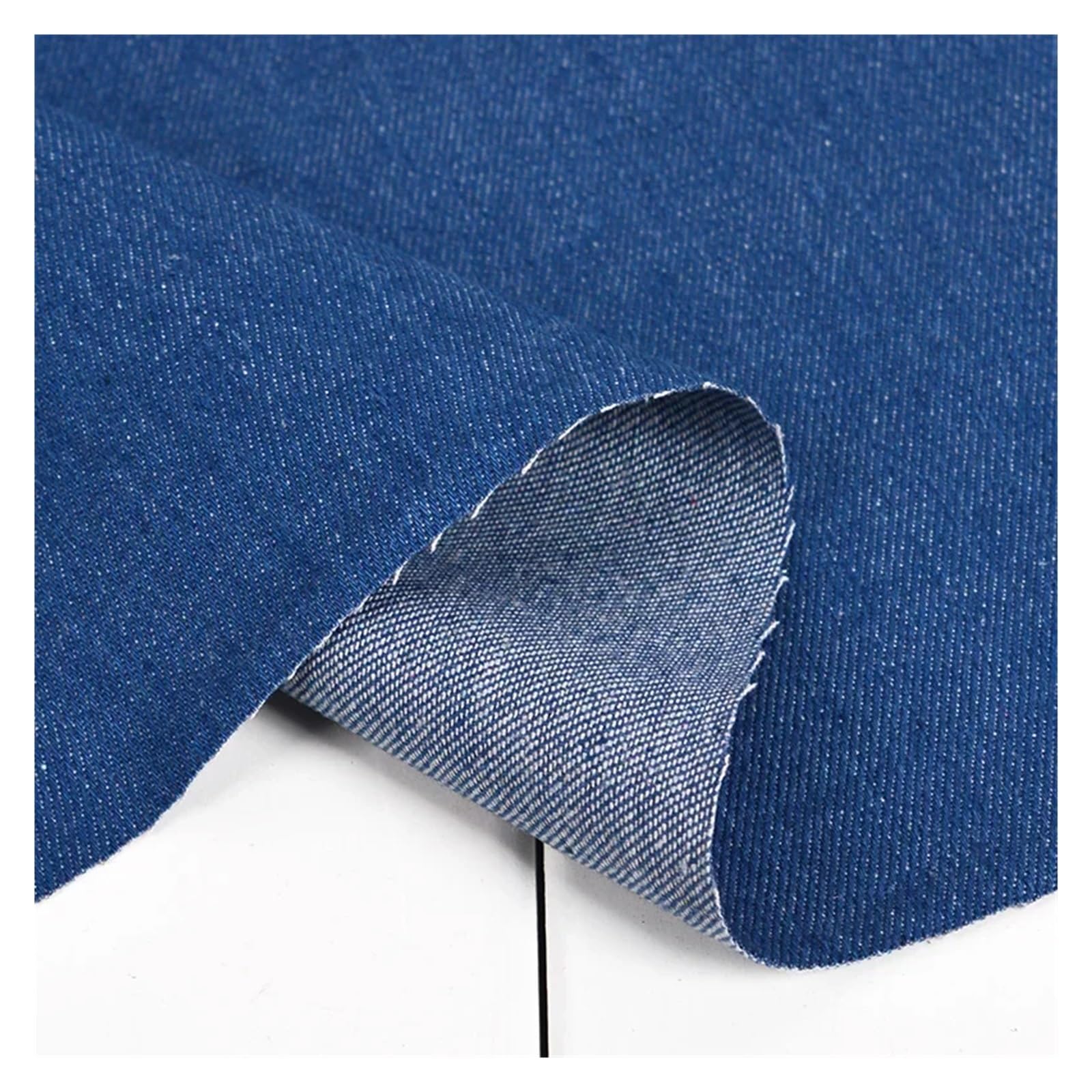 Tela Vaquera Tela vaquera gruesa for bricolaje, jeans, paños de lavado, chaquetas, camisas, vestidos, fina, patchwork, acolchado, costura Tela De Costura(Thick-blue,200cmX150cm)