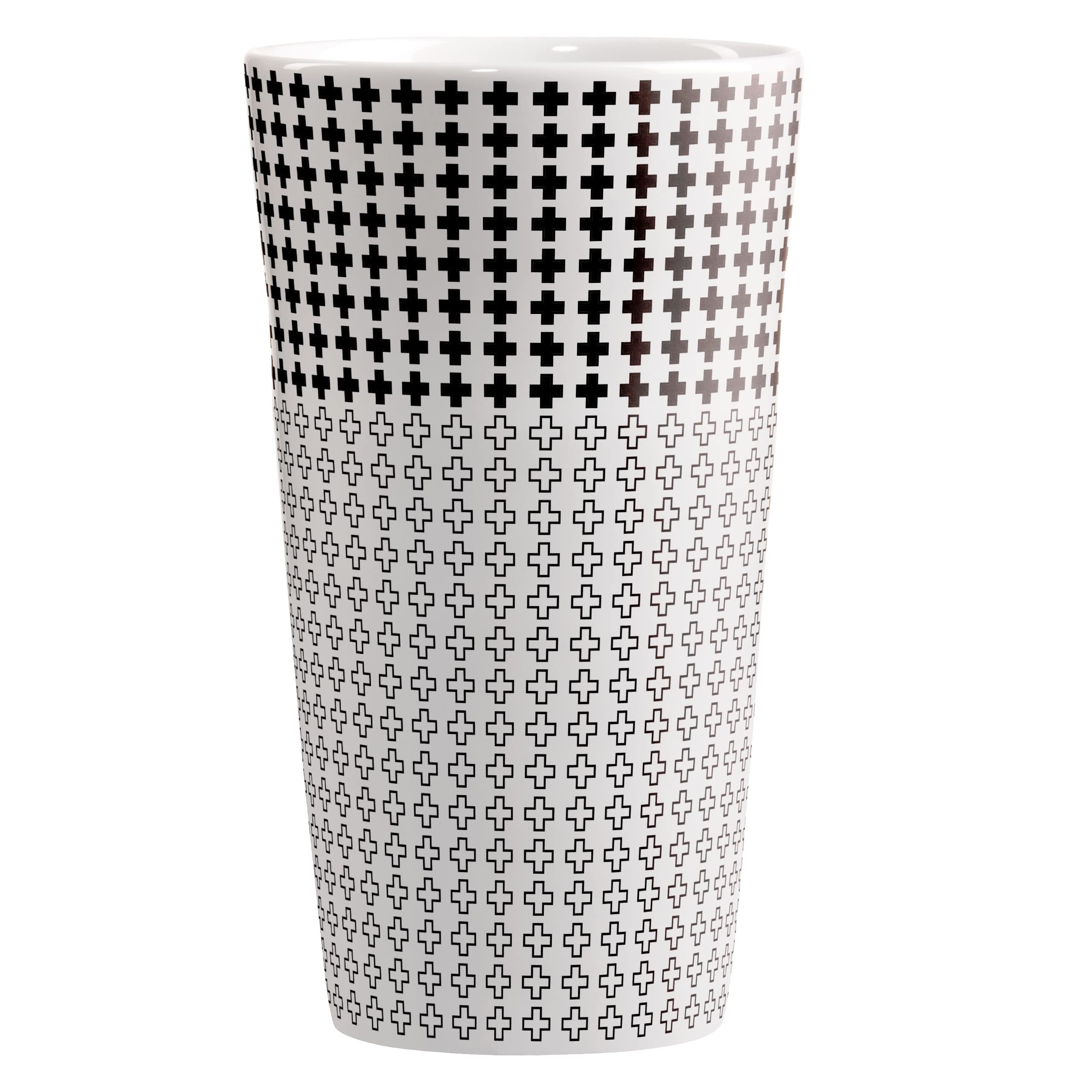 RITZENHOFF 3741003 Kaffee-Tasse XL 500 ml - Serie Genussklasse Nr. 3 - Porzellan-Becher mit Plusmotiv, Designerstück (Packung mit 2)