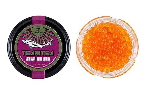 Tsaritsa - Huevas de caviar de trucha ahumada France (4 onzas)