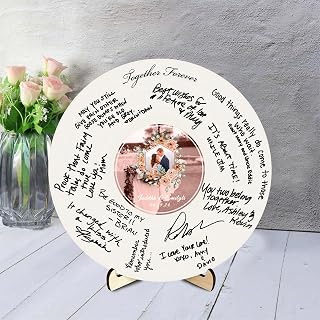Personalized Wedding Guest Book Alternative Custom Photo Record Guest Book Wedding Reception Frame Wedding Decorations for Reception Sign Rustic Wedding Decor