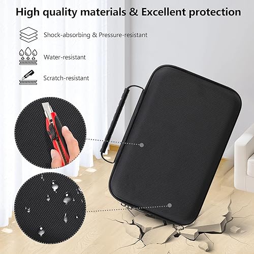 Miniatura 5 de Supmay Funda GPS de 8 pulgadas para Garmin DriveSmart 86dezl OTR800  RV 890, funda rígida de viaje con bolsa de malla para cable de alimentación de