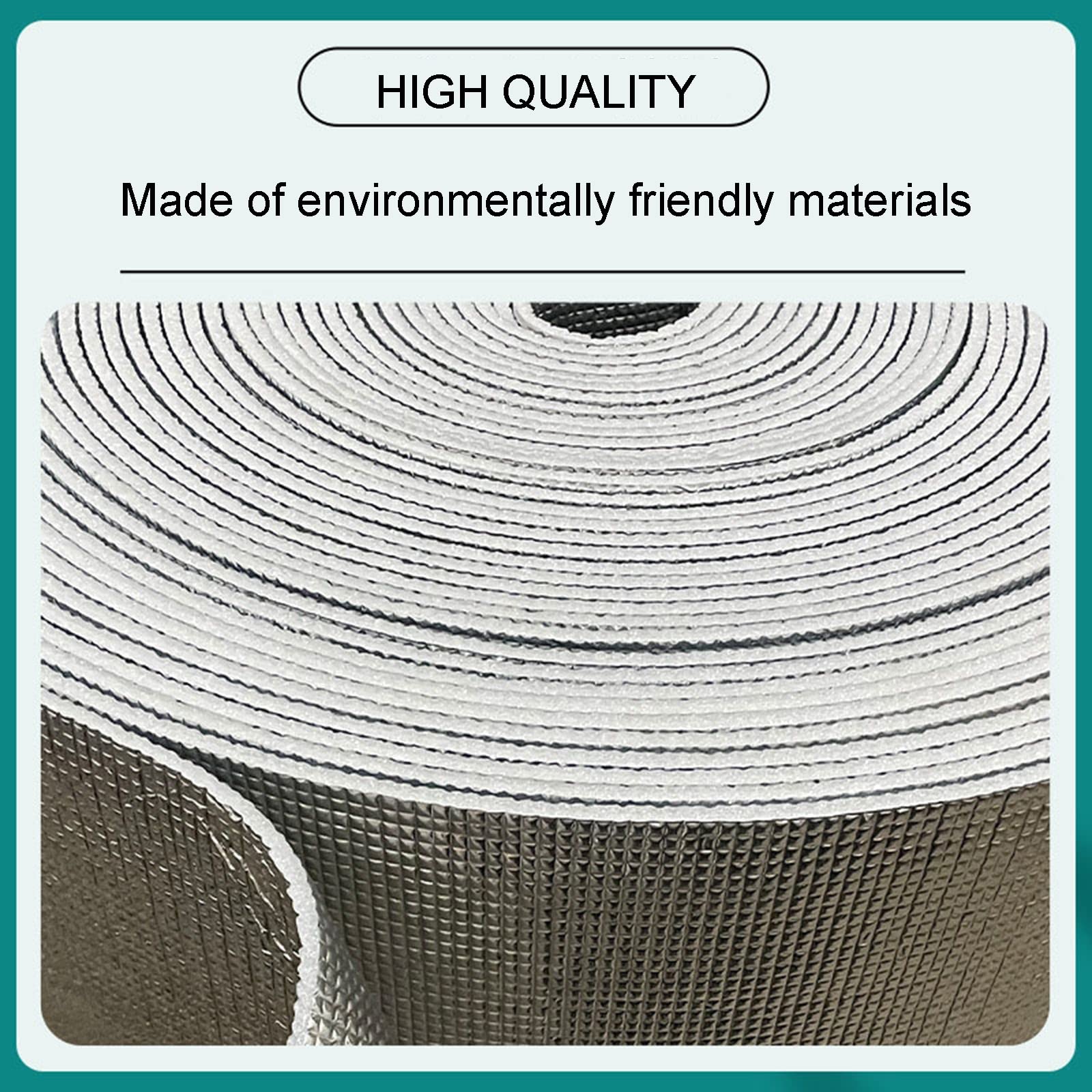 Self-adhesive Aluminum Insulation Cotton,High Temperature Resistant Fireproof Insulation Material Roof Sun Roof Insulation Board,for Floors,Walls,Lofts,Roofs,Waterproof,20mm(thk),1*10M (10m² - View #11