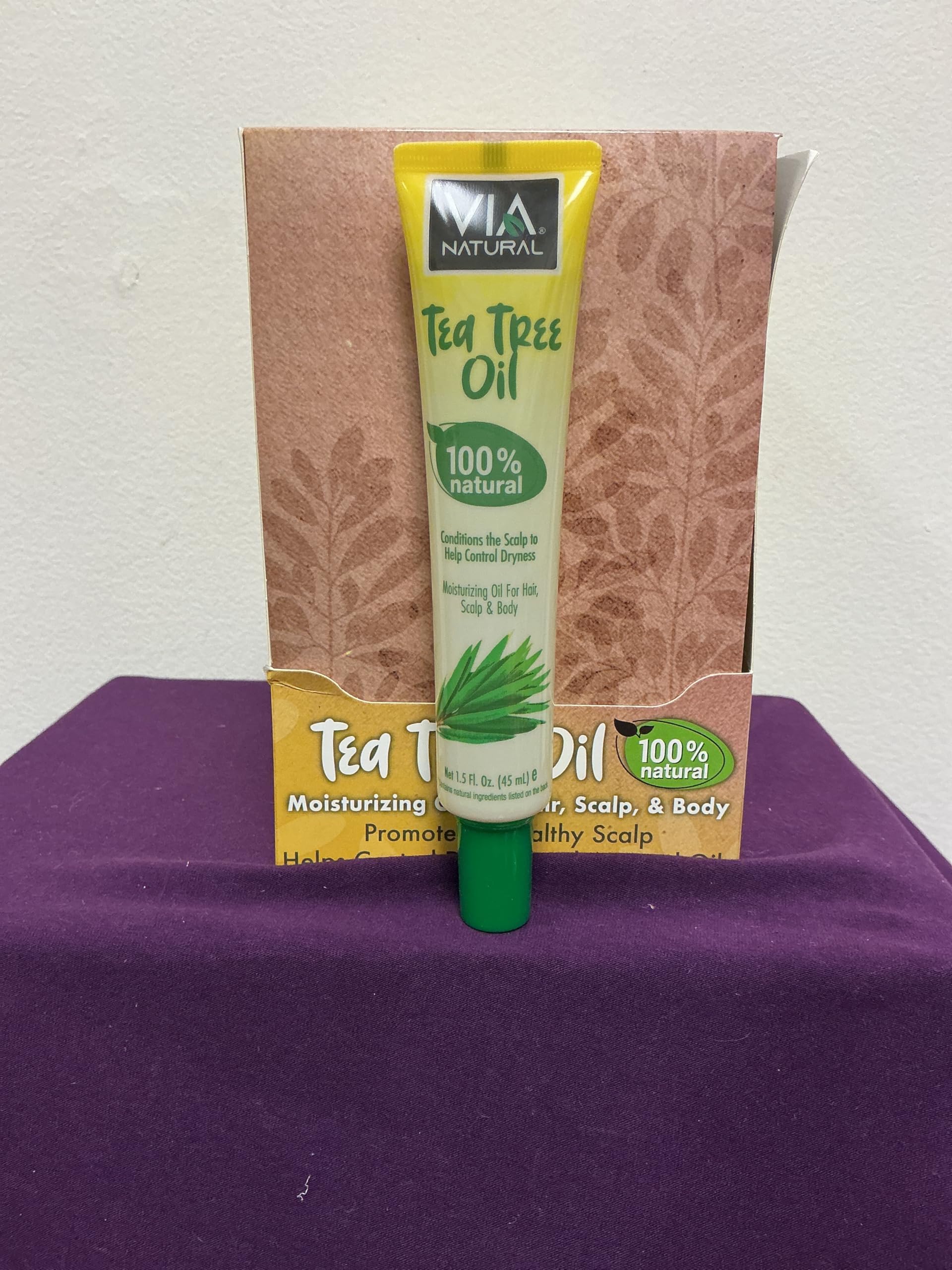 Ultra Care Tea Tree Oil Concentrated Natural Oil 1.5oz - Promotes A Healthy Scalp & Clean Hair. Natural Antibacterial Oil, Helps Control Dryness and Dandruff