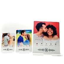 YouTube Music Video Custom Photo Panel Display,Song Album Cover,Custom Code Personalized Metal Plaque
