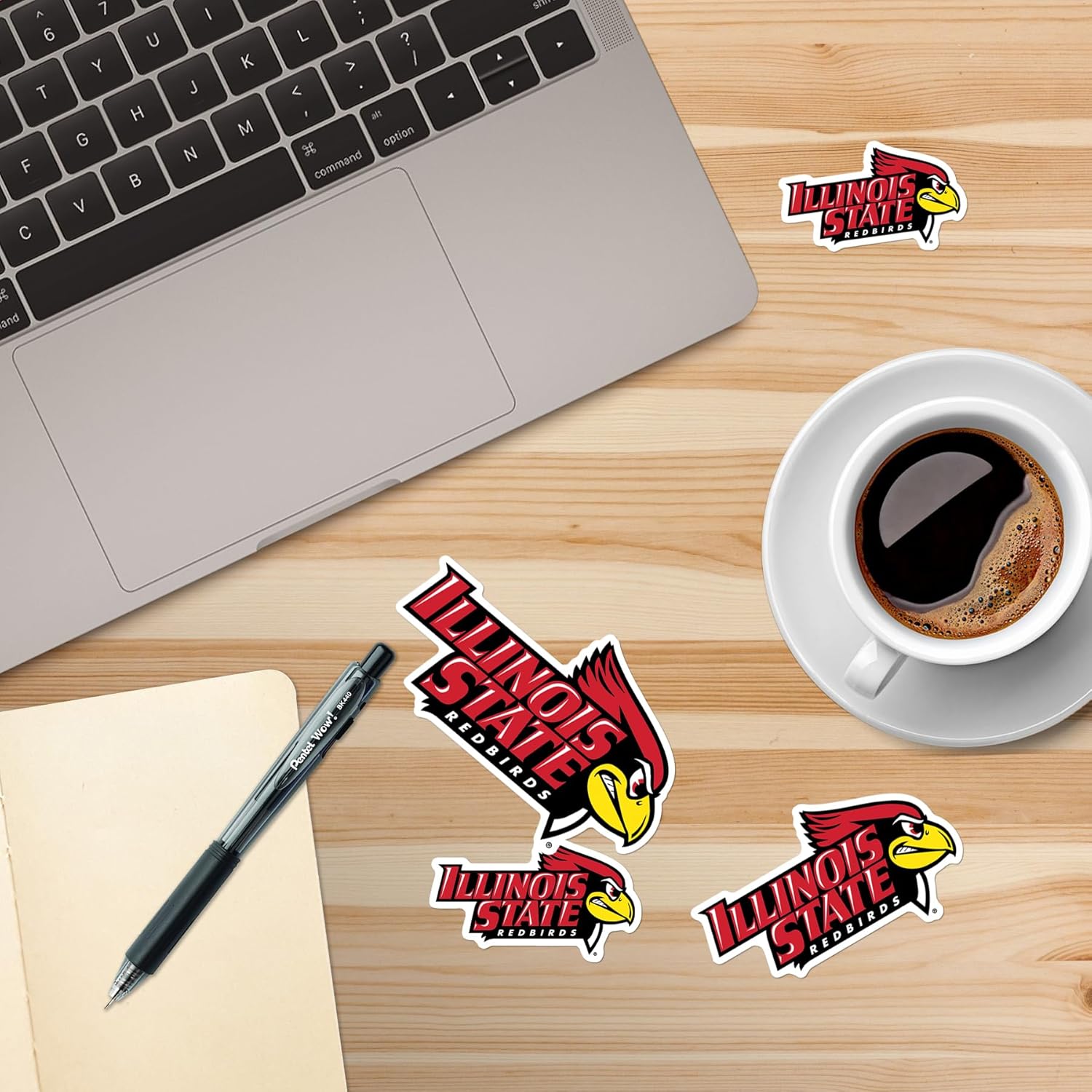 Illinois State University Primary Logo 50ct Vinyl Large Deluxe Stickers Variety Pack - Laptop, Water Bottle, Scrapbooking, Tablet, Skateboard, Indoor/Outdoor - Image 5