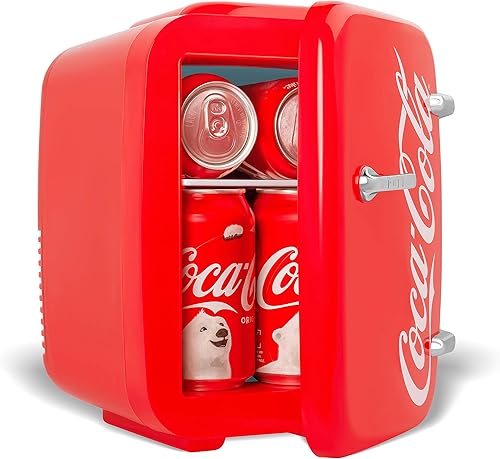 Miniatura 6 de Coca-Cola - Enfriador portátil clásico de 4 litros, refrigerador de viaje personal compacto para aperitivos, almuerzo, bebidas, cosméticos y Cooluli