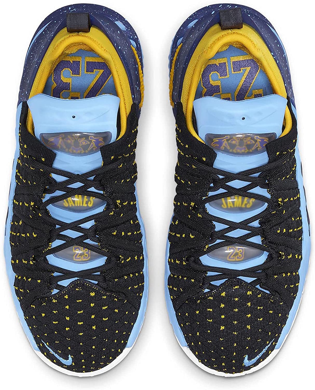 Nike Boy's Lebron XVIII (Big Kid) Black/University Gold/Coast/Concord 6 Big Kid M