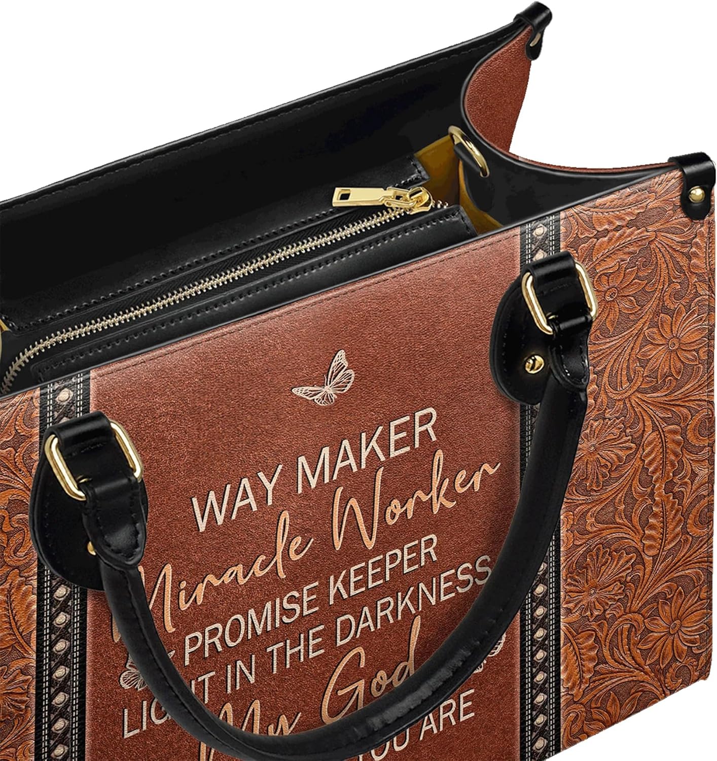 Bible Leather Handbag For Christian Women, Premium Vegan Leather, Valentine's Day Gifts for Women, Wife, or Mother - Image 5