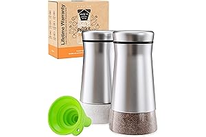 OXO Good Grips Original Glass Salt and Pepper Shaker Set with Adjustable Pour Holes