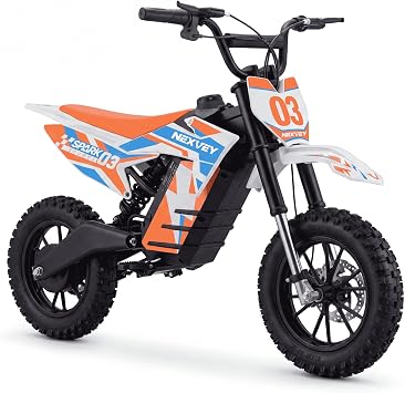 SPARK03 Electric Dirt Bike for Kids Ages 8-14, 1500W Peak Motor 22MPH, 48V 13AH Battery 22 Mile Range, 3 Speed Modes, Dual Suspension, Off-Road Ride on Bike for Boys & Girls