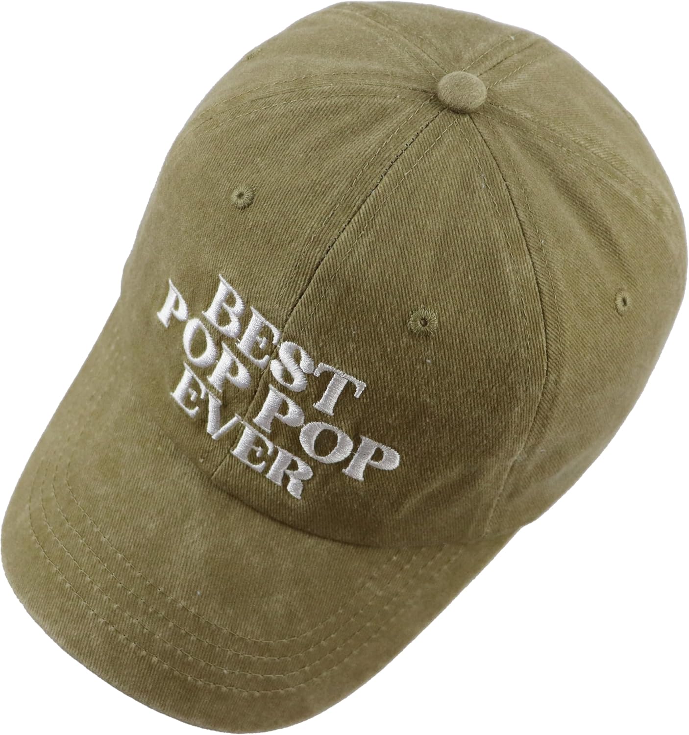 Best Pop Pop Ever Hats for Men Grandpa, Funny Adjustable Cotton Embroidered Dad Baseball Cap - Image 6