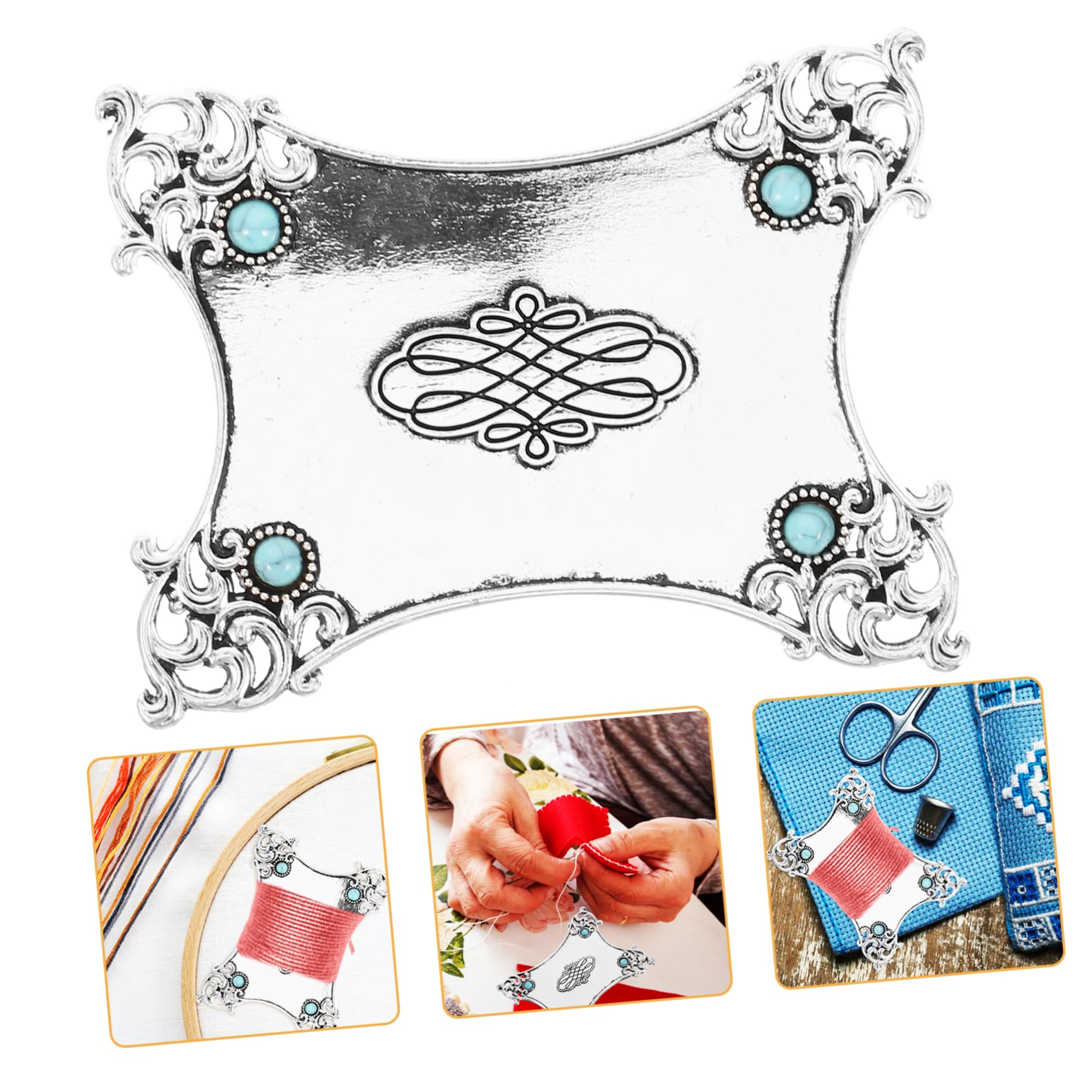 CIMAXIC Embroidery Floss Winder Dmc Thread Organizer Cross Stitch Thread Holder Winding Plate Floss Keeper