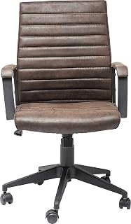 Kare Design Silla de oficina Labora, marron, altura regulable, giratoria