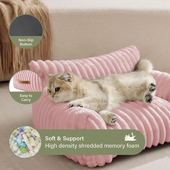 Cama Sofá para Mascotas Pequeño 24 Pulgadas Base Antideslizante miniatura 4