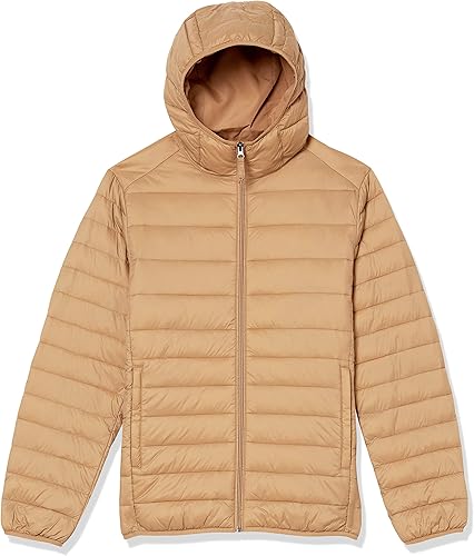 Vista 6 de Tienda Essentials Men's Lightweight Water-Resistant Packable Hooded Puffer Jacket