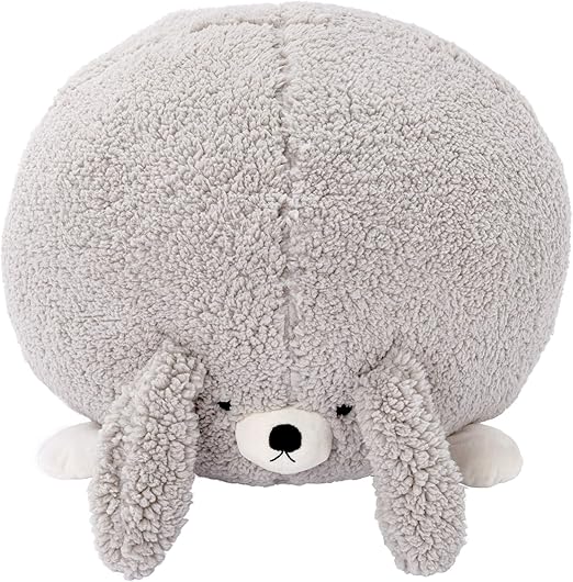 Amazon Co Jp 東京 西川 もこもこ 抱き枕 47x44x33cm 垂れ耳うさぎ もこもこ ハンドポケット ルミディ レミちゃん グレー Egm ホーム キッチン