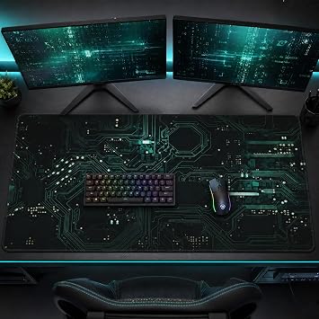 48x24 Inch Animated Style Gaming Mouse Pad XL, Full Desk Mat Extended | Animated Design with Stitched Edges, Non-Slip Rubber Base, Extra Large Full Desk Mat for Laptop, Computer & PC Gaming Setup