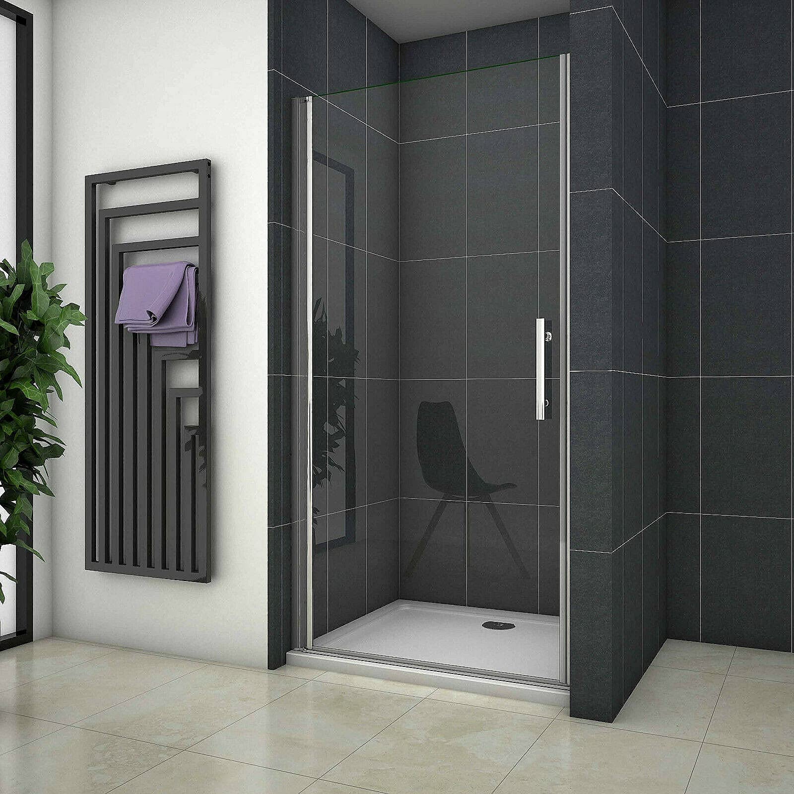 90cm Duschtür Nischentür Pendeltür Duschkabine Schwingtür Duschabtrennung Dusche H195cm