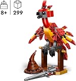 LEGO Harry Potter Fawkes: Dumbledore’s Phoenix Toy – Play & Display Bird Figure – Incl. Sorting Hat & Sword of Gryffindor – Birthday Gift for 8+ Year Old Girls & Boys - 76448 - 2