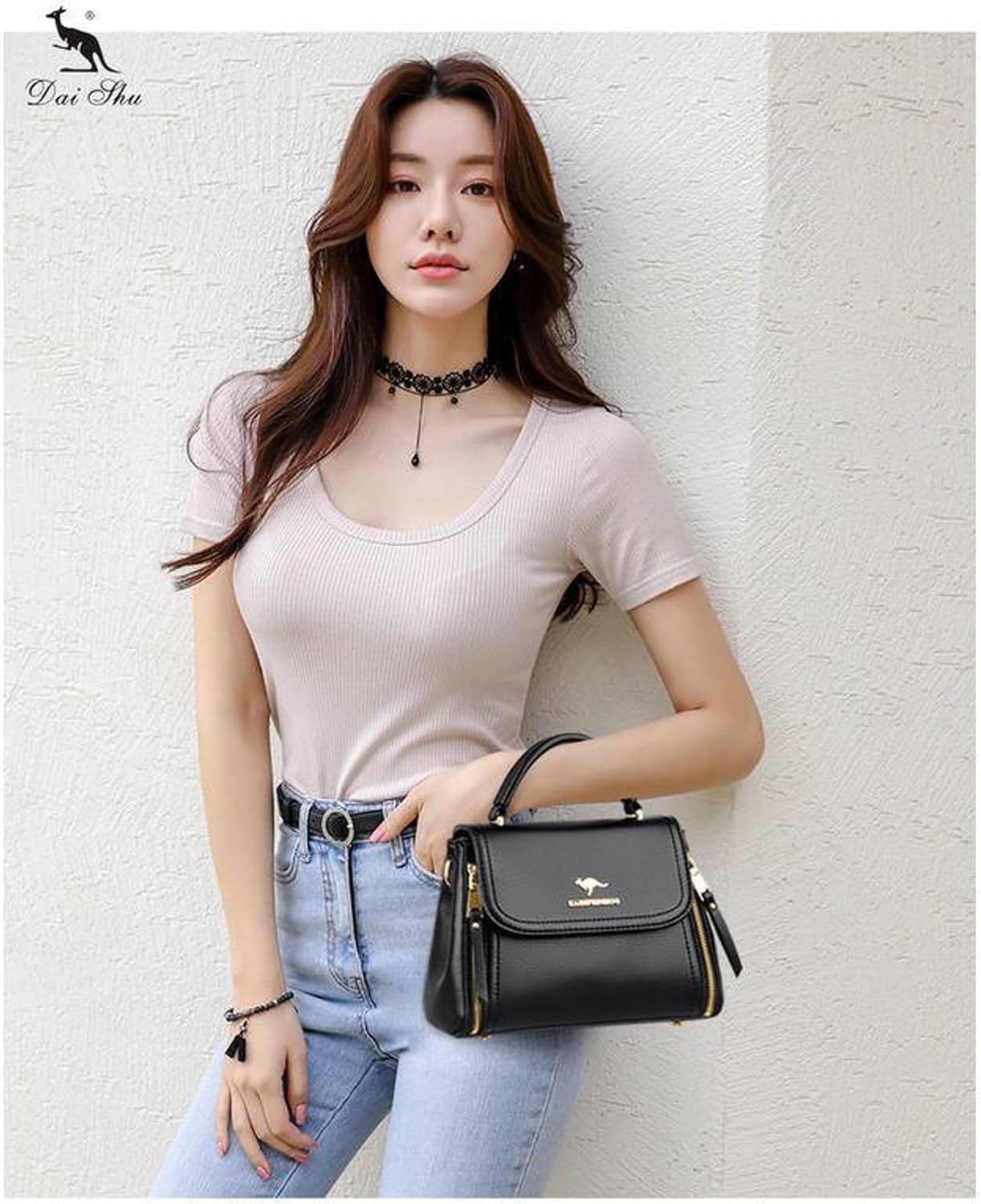 Trendy Leather Top Handle Crossbody Handbags For Women Popular Shoulder Purse For Women Luxury Small Satchel Purse For Women