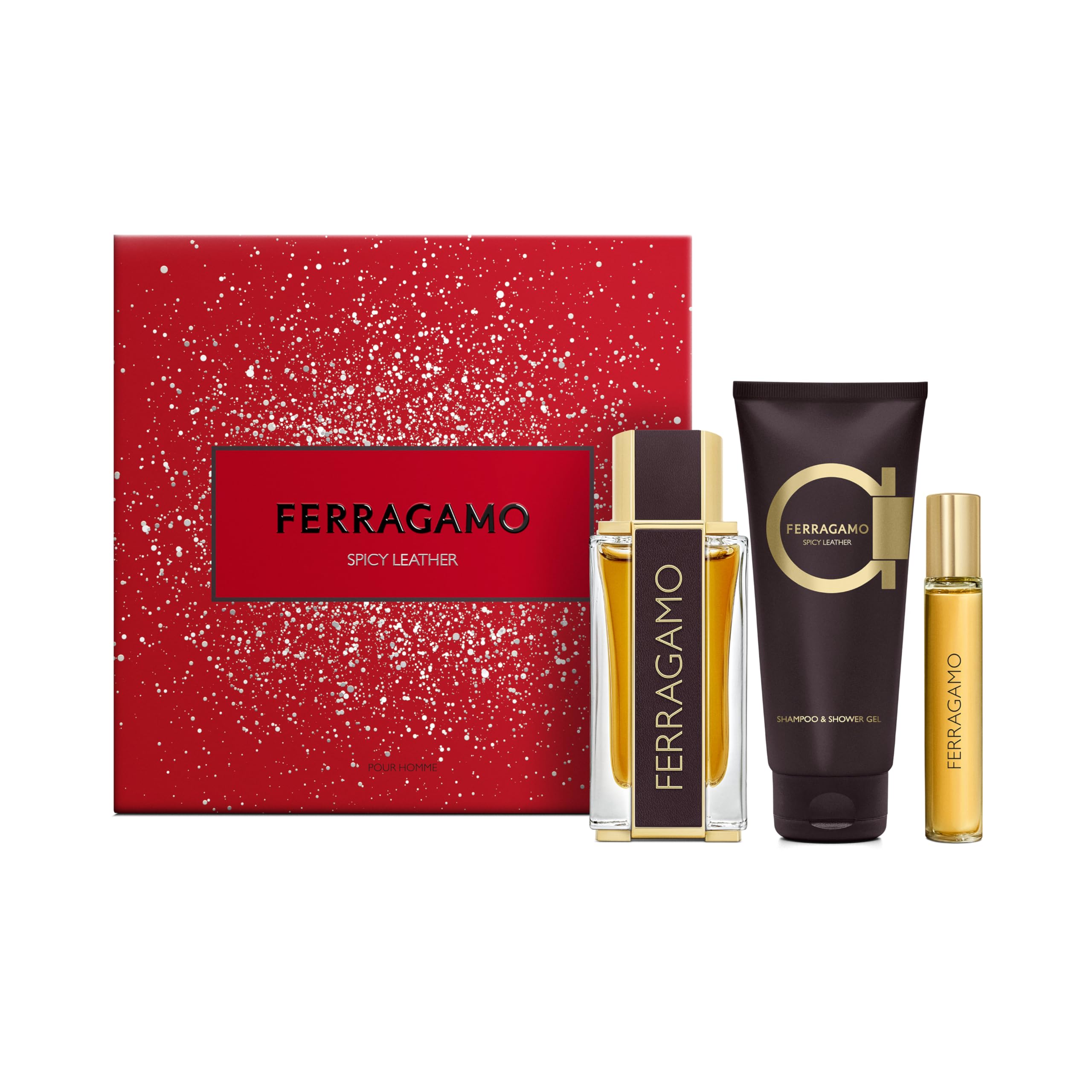 Ferragamo Spicy Leather Gift Set (Eau de Parfum100ml + 15ml + Shower Gel 100ml)-image-25