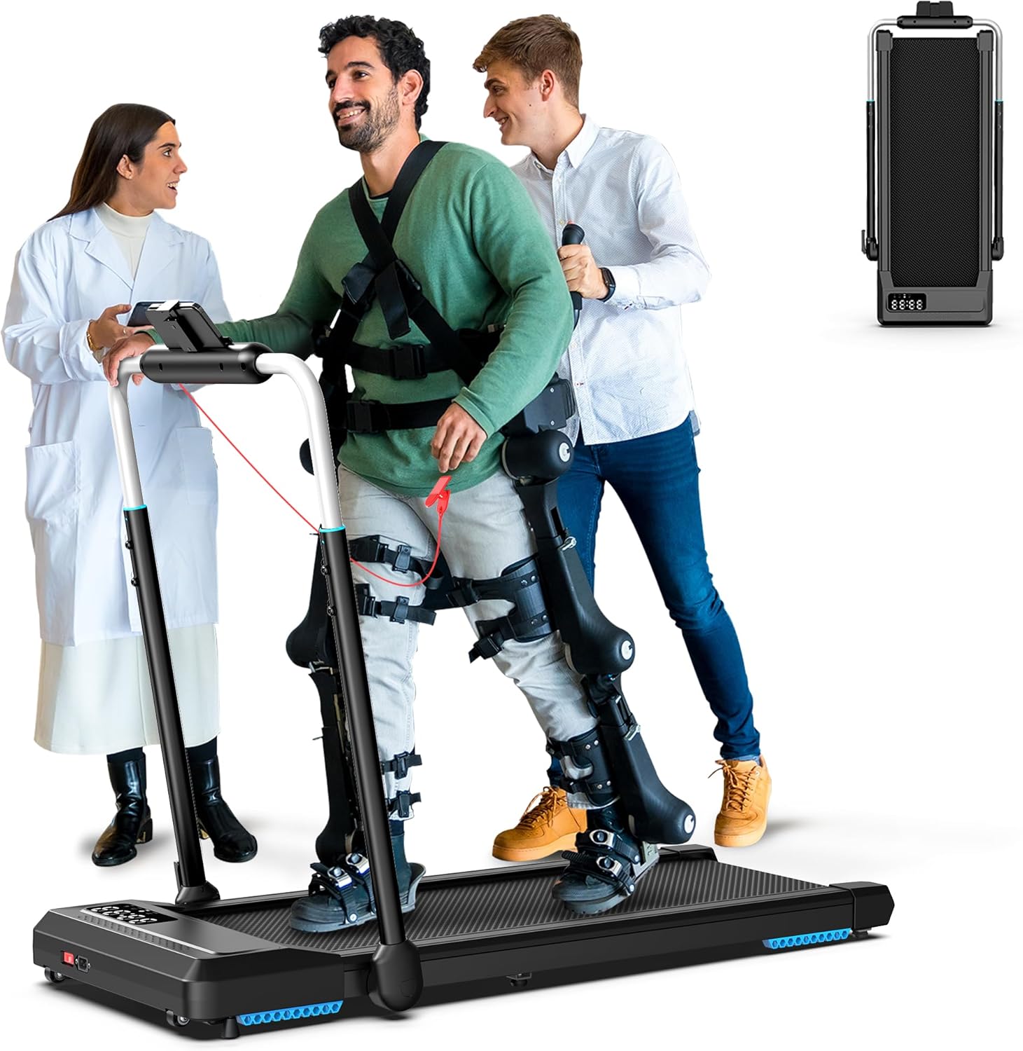Home Treadmills with Handle Bar Anti-Gravity Treadmill for Recovery, 320LBS Capacity Under Desk Walking Pad, Works with ZWIFT KINOMAP Apple Health, Fully Assembed Voice Control 7.8MPH 3-6% Incline Home Treadmills with Handle Bar Anti-Gravity Treadmill for Recovery, 320LBS Capacity Under Desk Walking Pad, Works with ZWIFT KINOMAP Apple Health, Fully Assembed Voice Control 7.8MPH 3-6% Incline