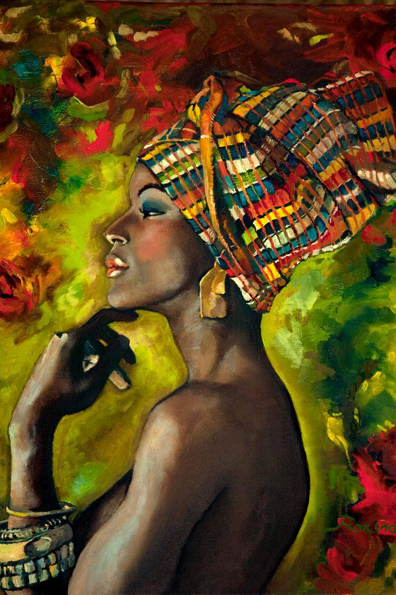 Puzzles for Adults,African American Puzzles,African American Woman,Wooden Puzzle (1000 Pieces, African American)