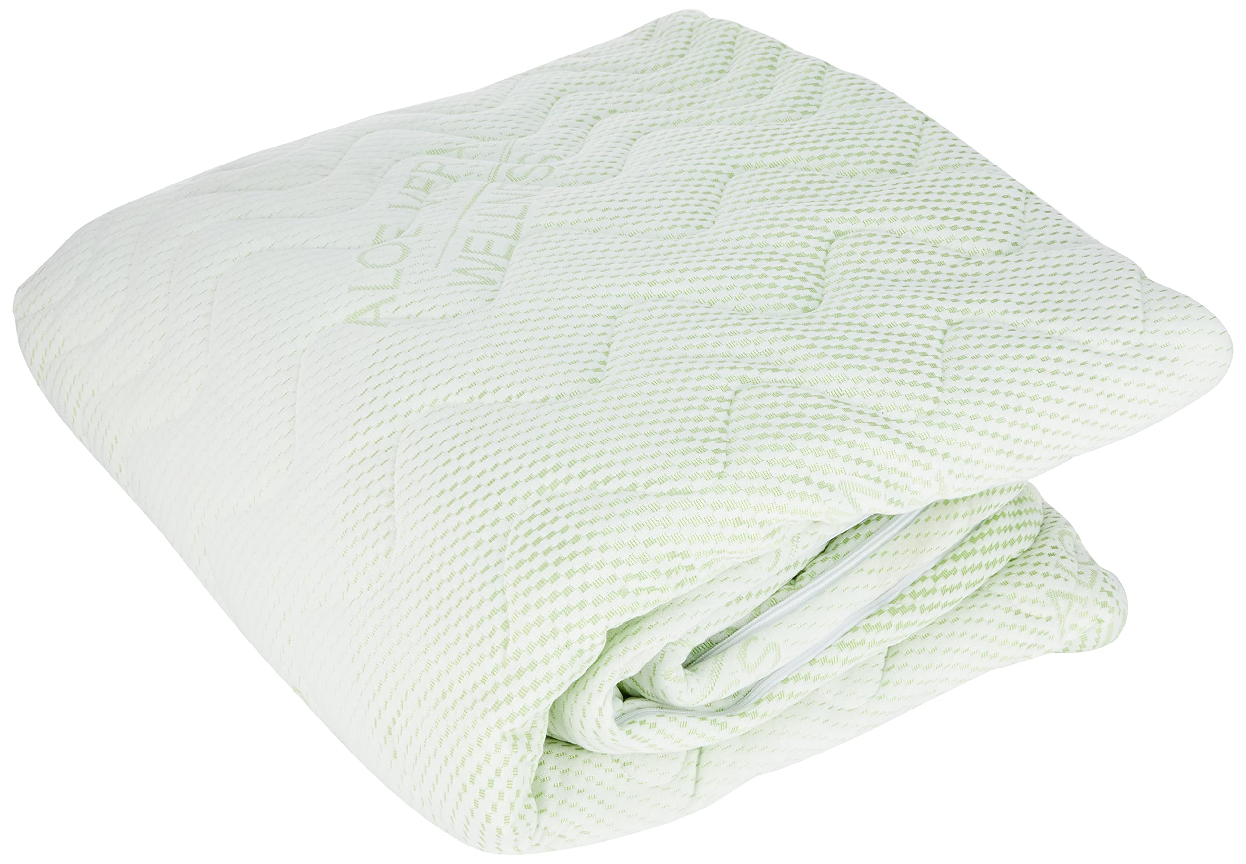 Matratzenbezug Aloe Vera 90x200 cm 19-21 Höhe – Abnehmbar & Waschbar bis 60 °C, Atmungsaktiv, Hautfreundlich, Mit Reißverschluss