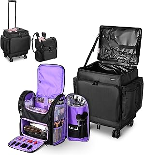 BYOOTIQUE Estuche de tren de maquillaje rodan...