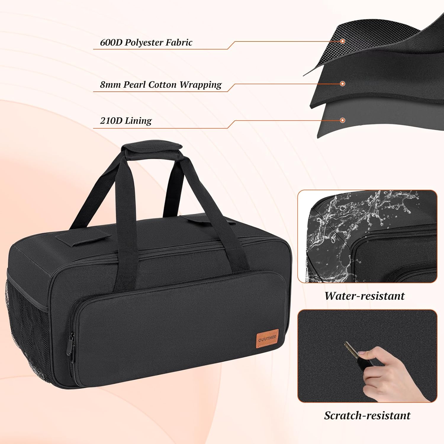 Speaker Carrying Case Compatible with JBL Party Box On The Go/Go 2, Portable Speaker Travel Tote Bag Fits for JBL PartyBox On-The-Go Essential/Boombox 4 for Outdoor Travel (No Shoulder Strap)
