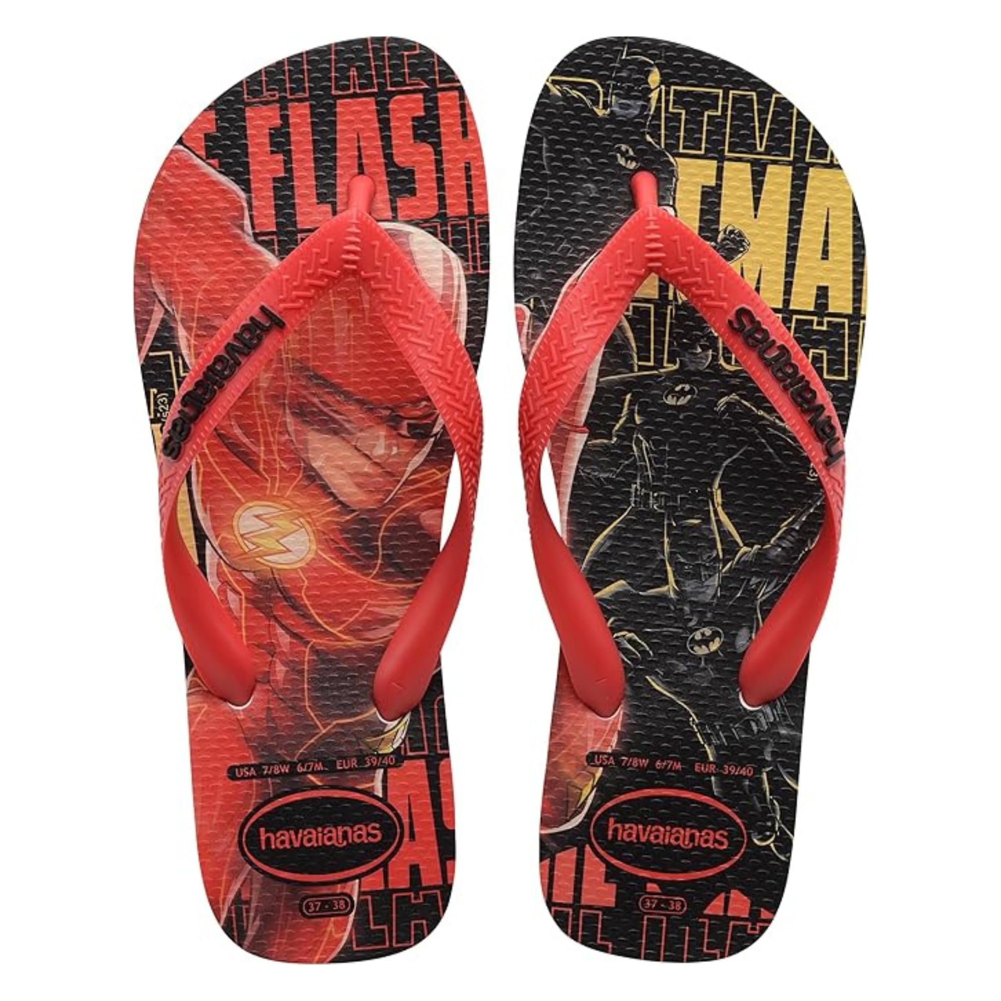 Havaianas - Top Heróis DC, Bequeme, langlebige und leichte Badelatschen mit Hero Sohle, Unisex-Erwachsene