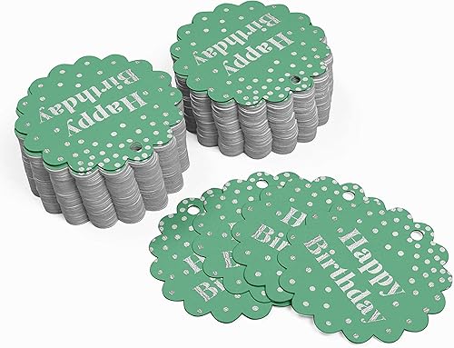 Miniatura 202 de Etiquetas colgantes para botellas de feliz cumpleaños, paquete de 100 unidades Blanco,Aqua Blue,Negro,Azul,Azul turquesa oscuro,Rosa