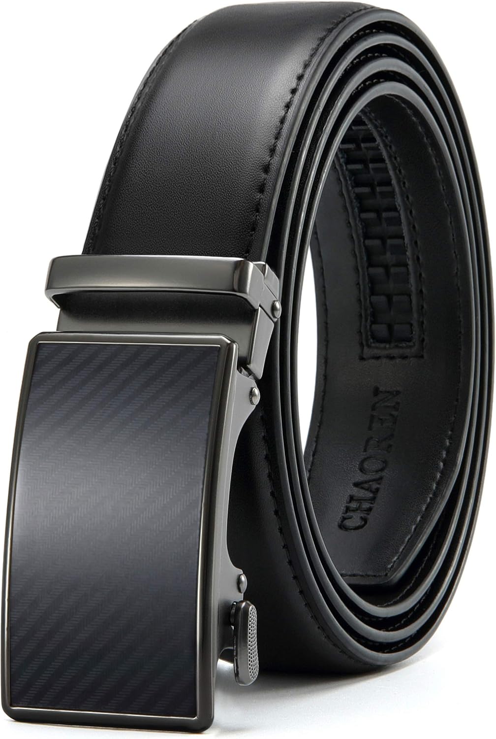 CHAOREN 40mm Ratchet Belt Buckle Only for 1 3/8 Slide Belt Strap, Automatic Click Buckle Adjustable image 4