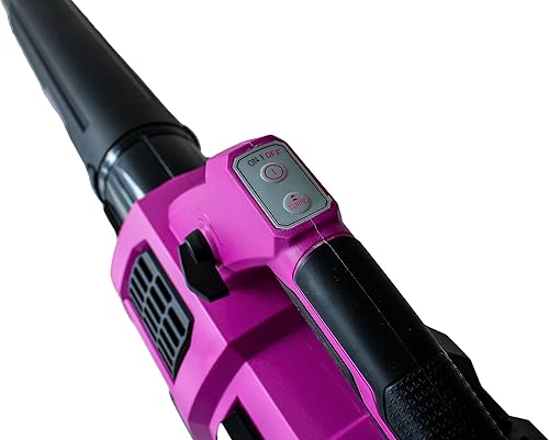 Miniatura 3 de Soplador inalámbrico sin escobillas de iones de litio de 40 voltios con modo de velocidad turbo (solo herramienta, baterías no incluidas), color rosa