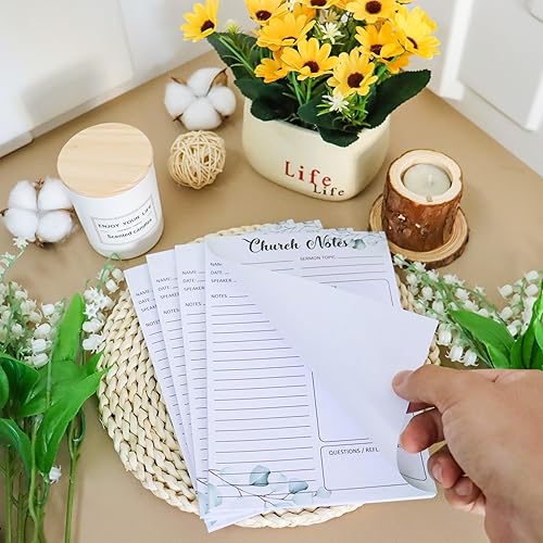 Miniatura 7 de 4 cuadernos de notas religiosas de 5.5 x 8.5 pulgadas cada uno con 25 páginas