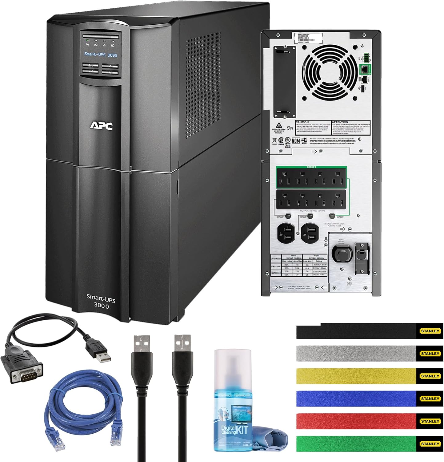 APC 3000VA Smart UPS with SmartConnect, SMT3000C Sinewave UPS Battery