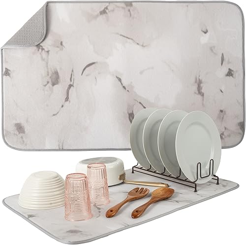 Miniatura 35 de S&T INC. Tapete escurreplatos de microfibra absorbente