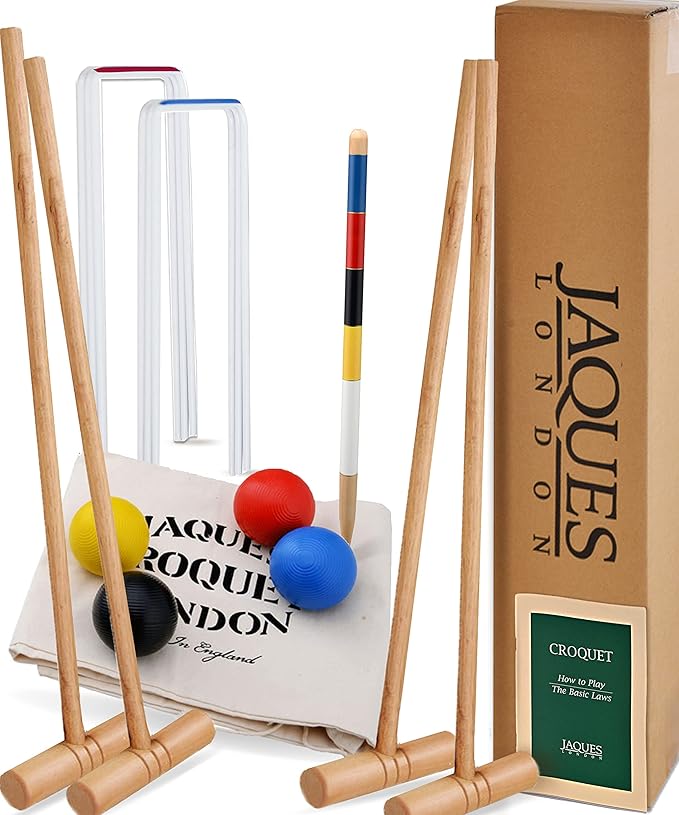 Jaques of London Croquet Set Perfect Croquet Sets Premium Croquet