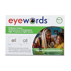 Eyewords - Multisensory-Orthographic High Frequency Phonics Teaching Cards - Flash Sound Mapping - Set #2, Words 51-100